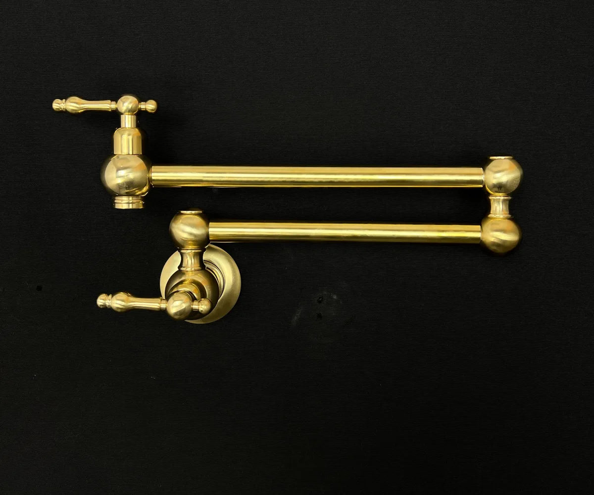 Brass Pot Filler with Lever Handle